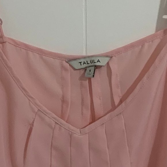Talula Sleeveless Light Pink Sheer Blouse - Small - Picture 2 of 3
